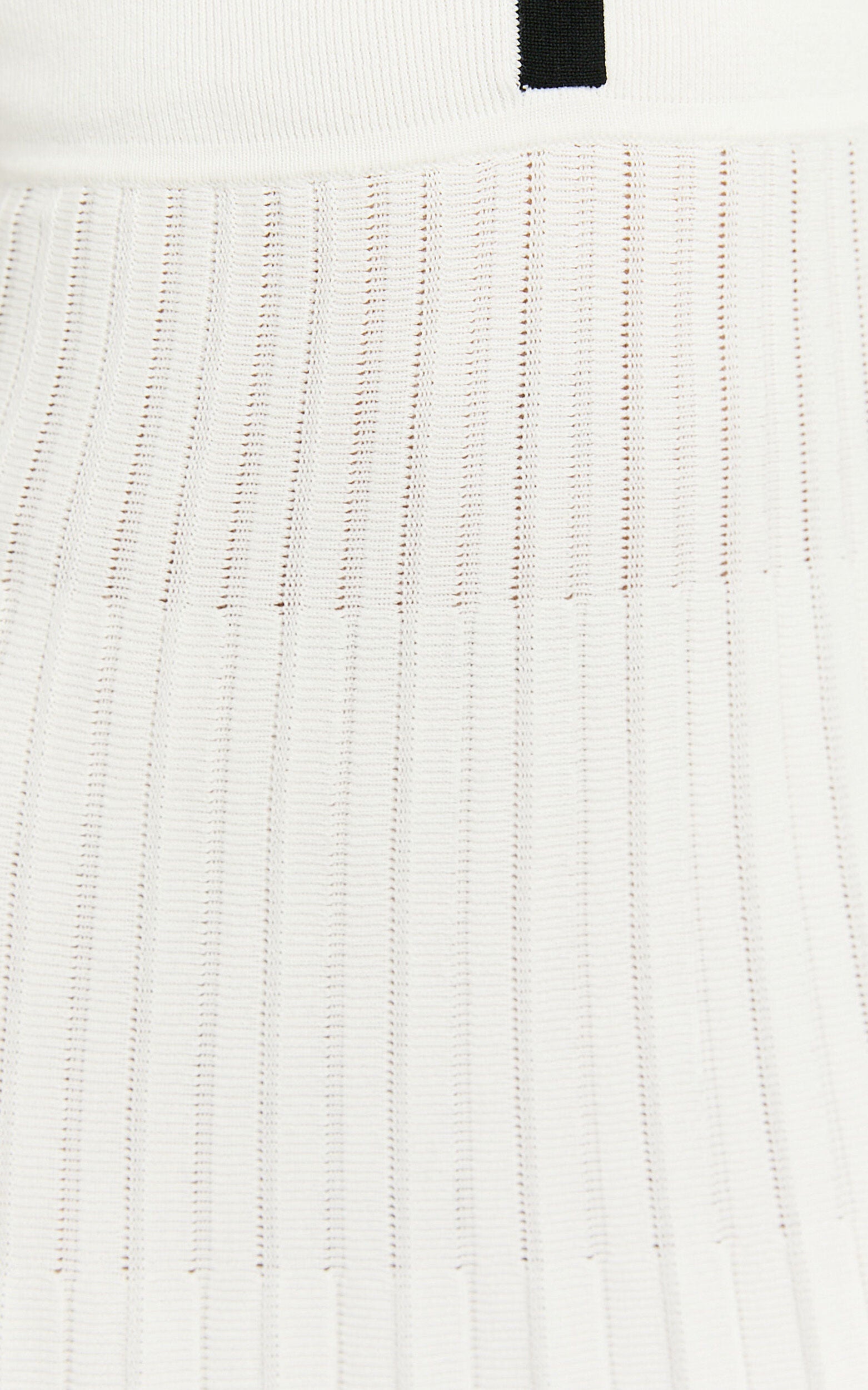 Vivienne Midi Dress - Short Sleeve Pleated Skirt Knitted Dress in Cream