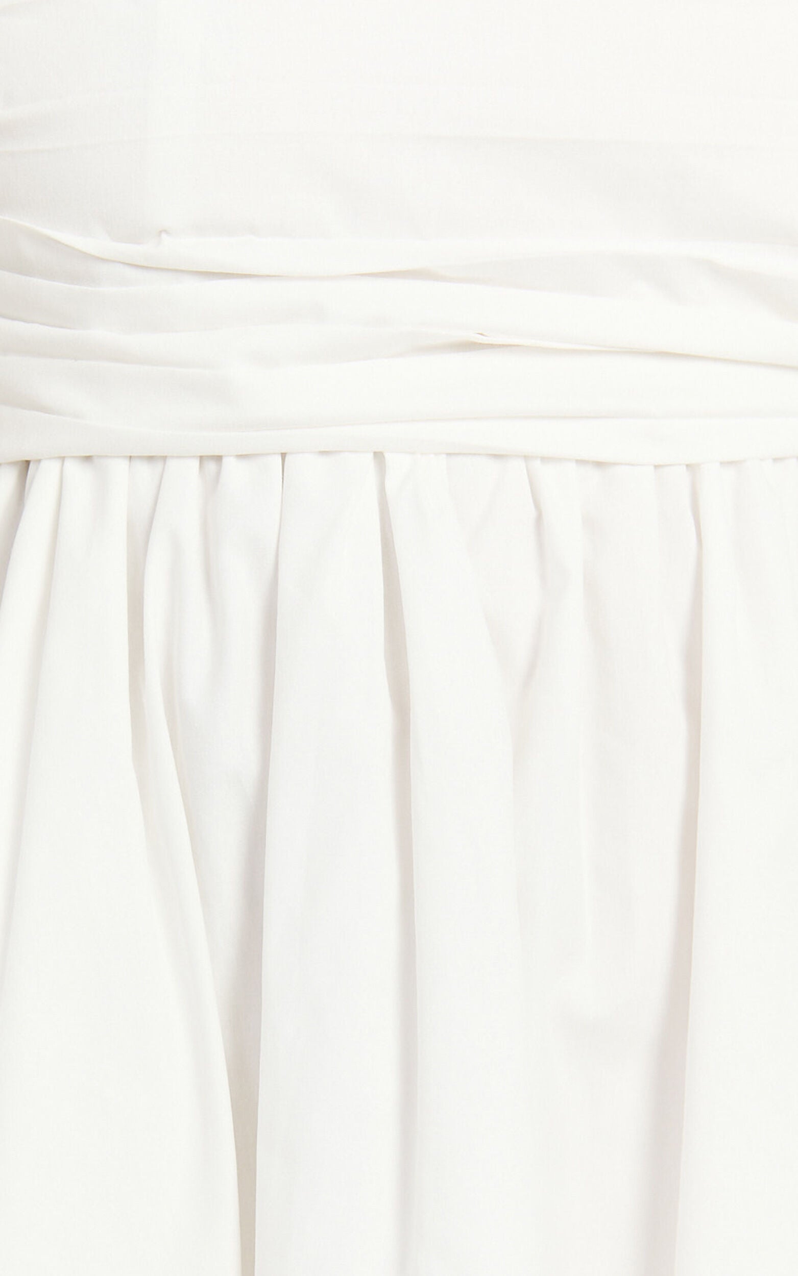 Clover Mini Dress - Back Bow Babydoll Dress in White