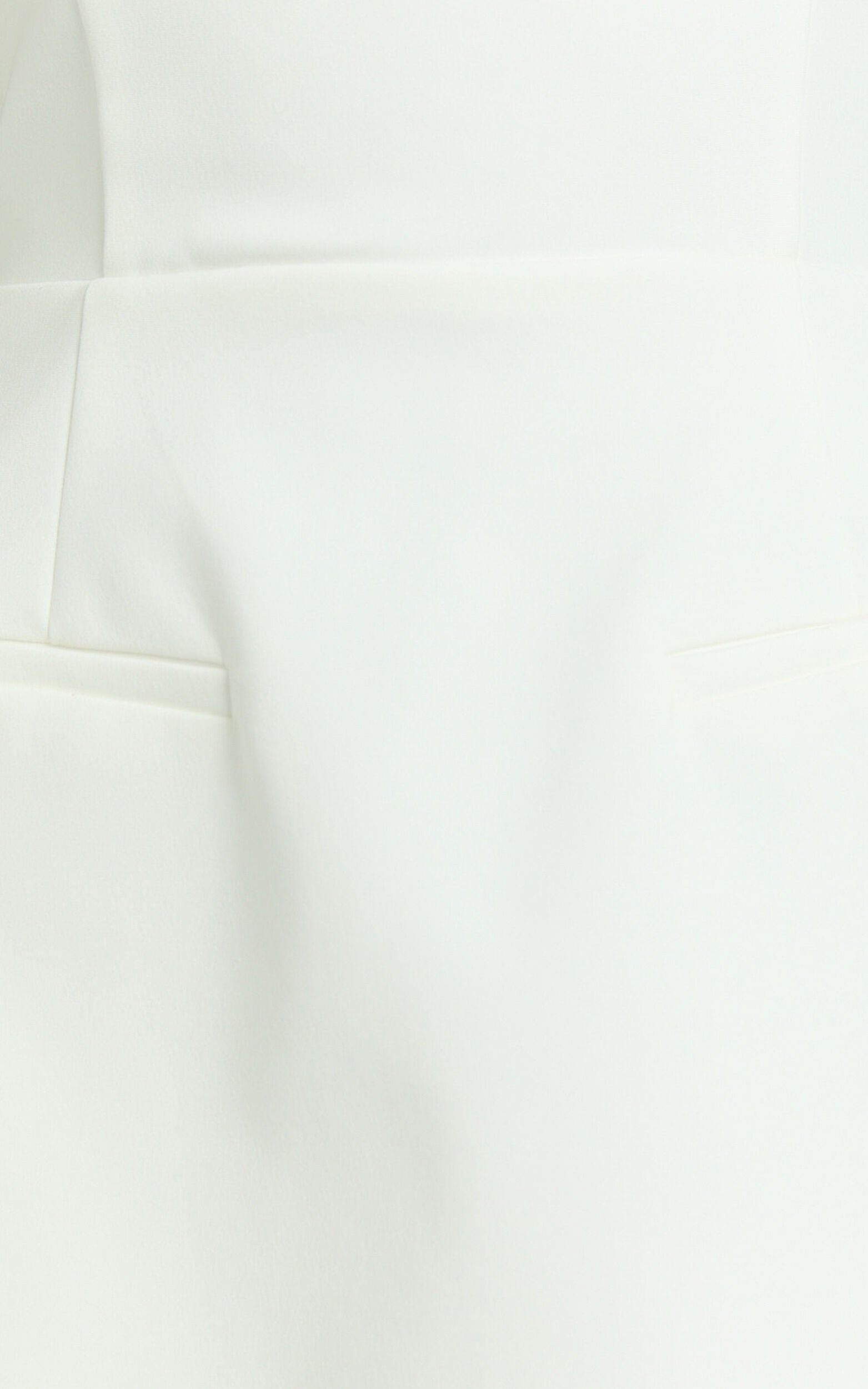 Benson Playsuit - Strapless Fit and Flare Playsuit in White