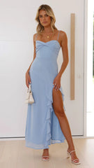 Kiyah Midi Dress - Blue