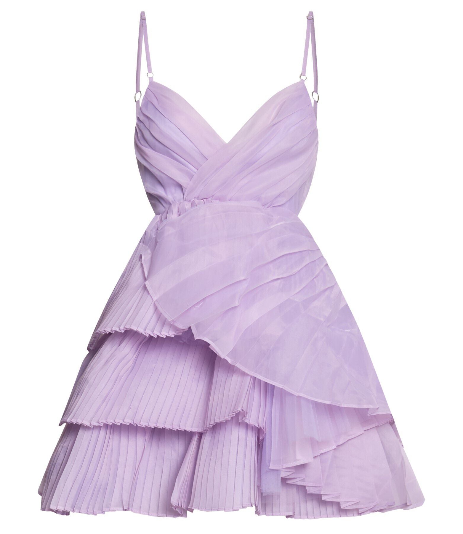 Amalie The Label - Mae Pleated Mini Dress in Lilac