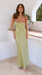 Aurora Maxi Dress - Lime