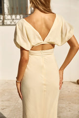 Growing Garden Maxi Dress Yellow