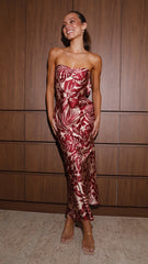 Kahoni Maxi Dress - Flame Floral