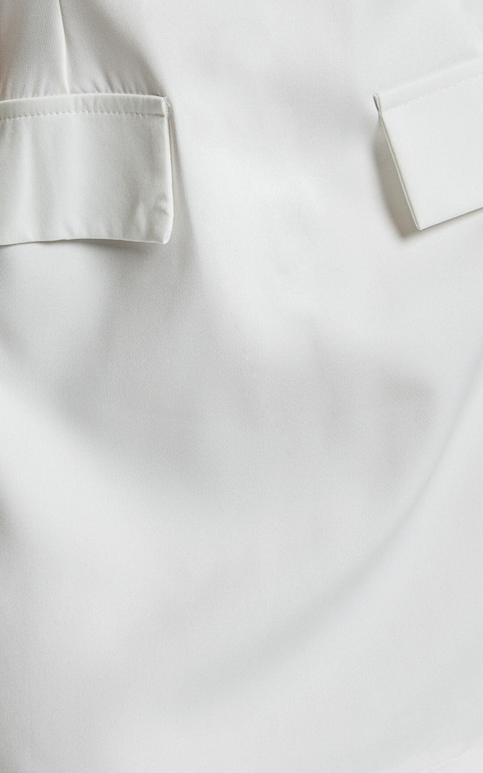 Wyatt Mini Dress -  Short Sleeve Corset A Line Dress in Ivory
