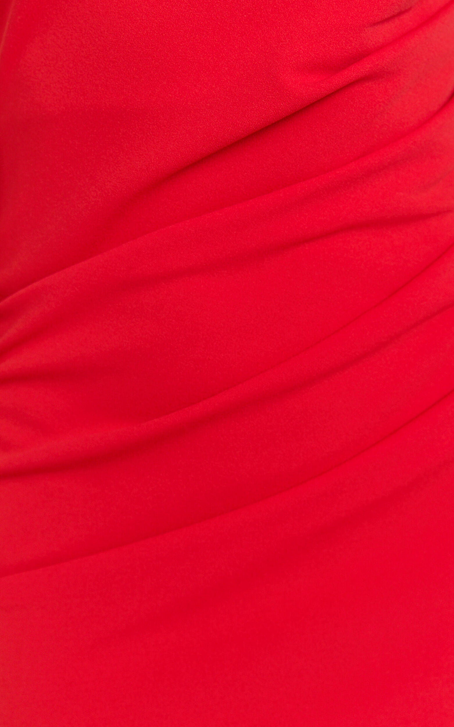 Criselda Maxi Dress - One Shoulder Maxi Dress in Red