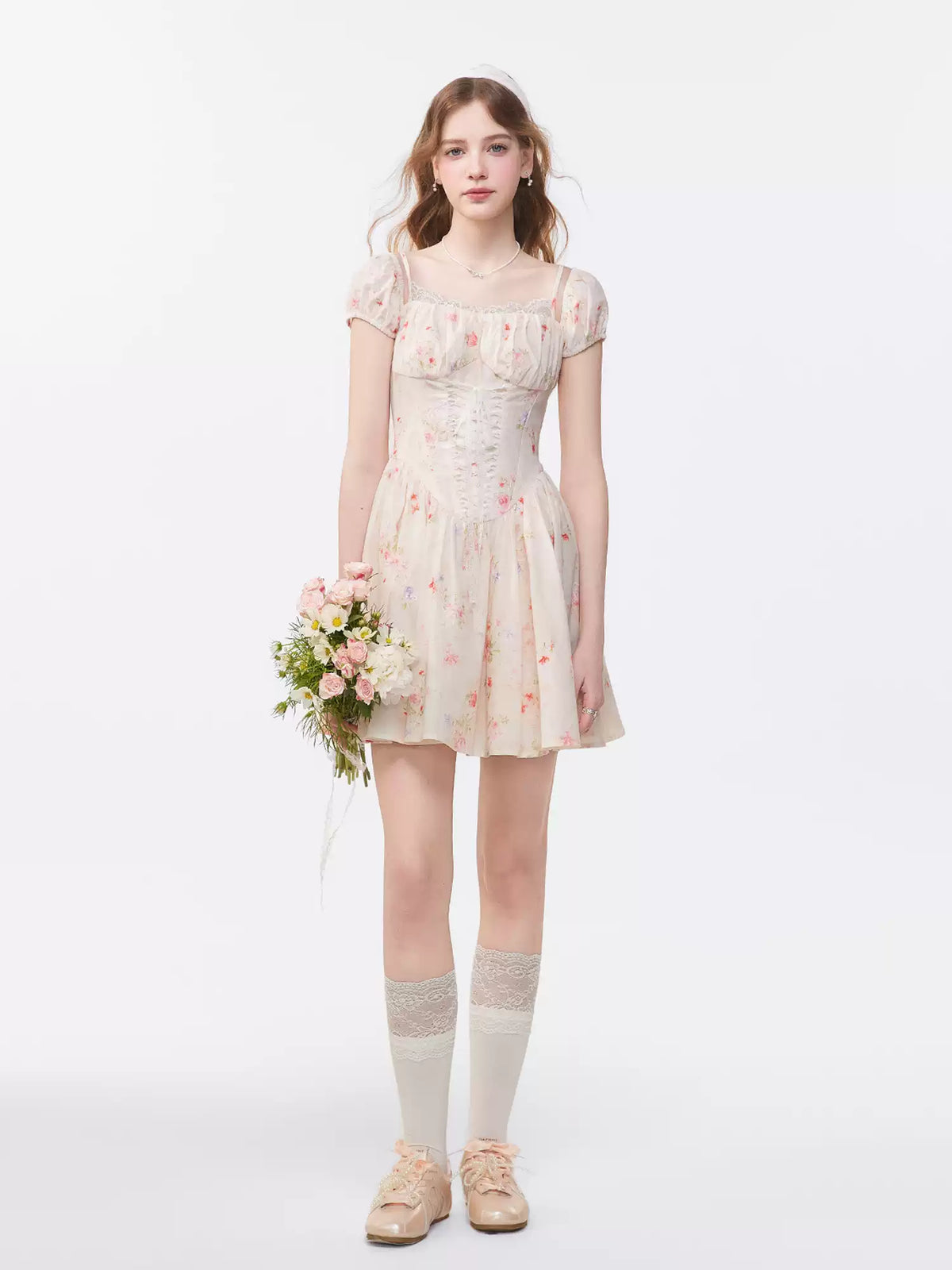 Primrose pink mini dress