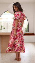 Blaire Midi Dress - Alannah Print