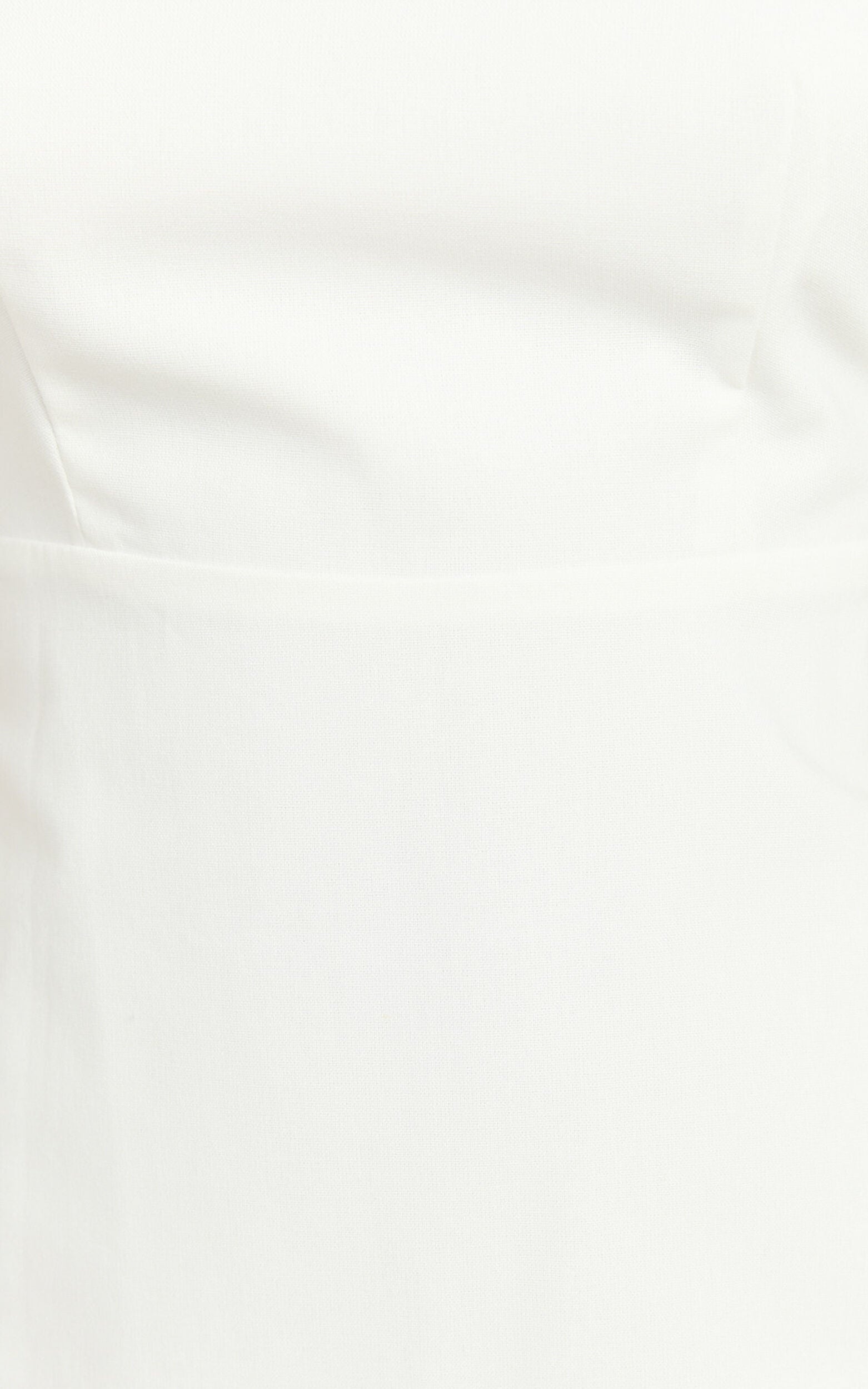 Mhoren Mini Dress - Open Back Dress in White