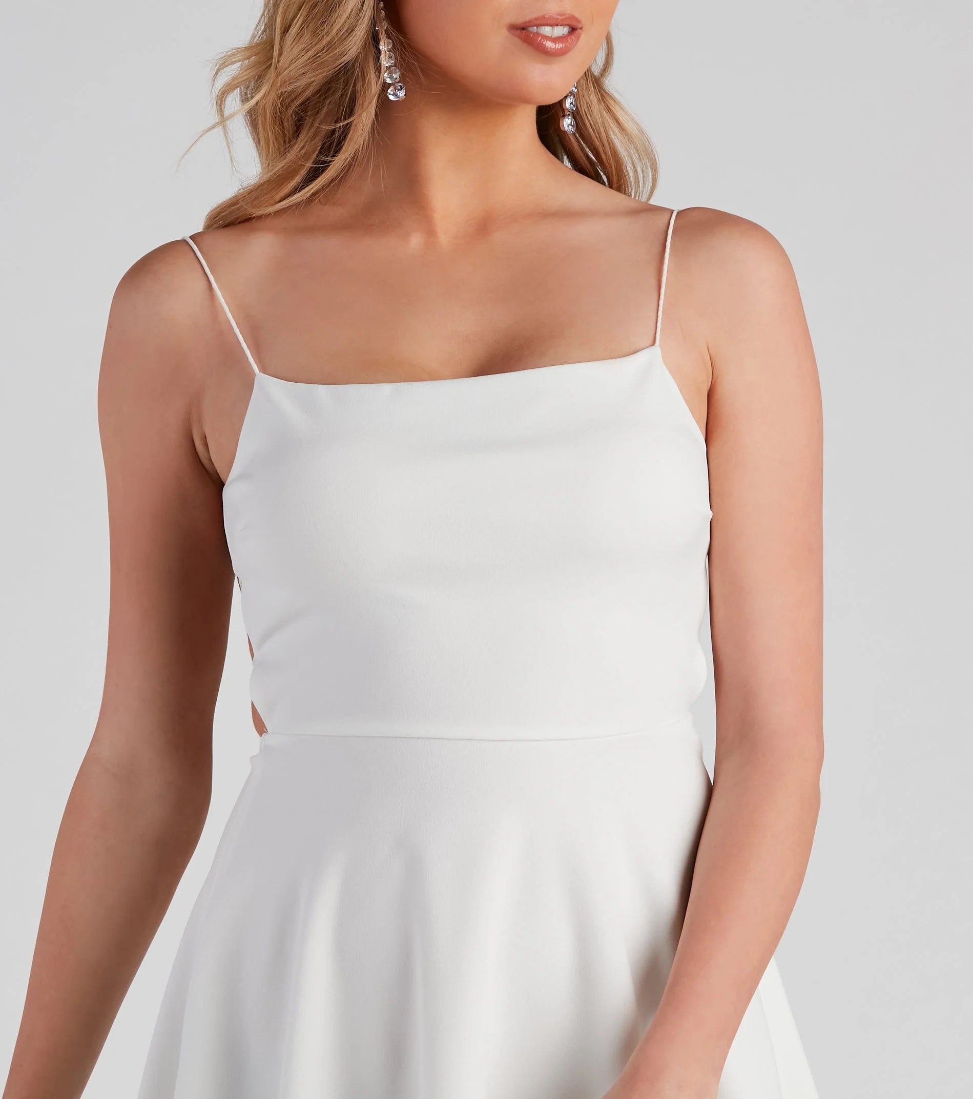 Major Flirt Crepe Skater Dress