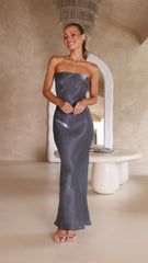 Blair Strapless Maxi Dress - Midnight Blue