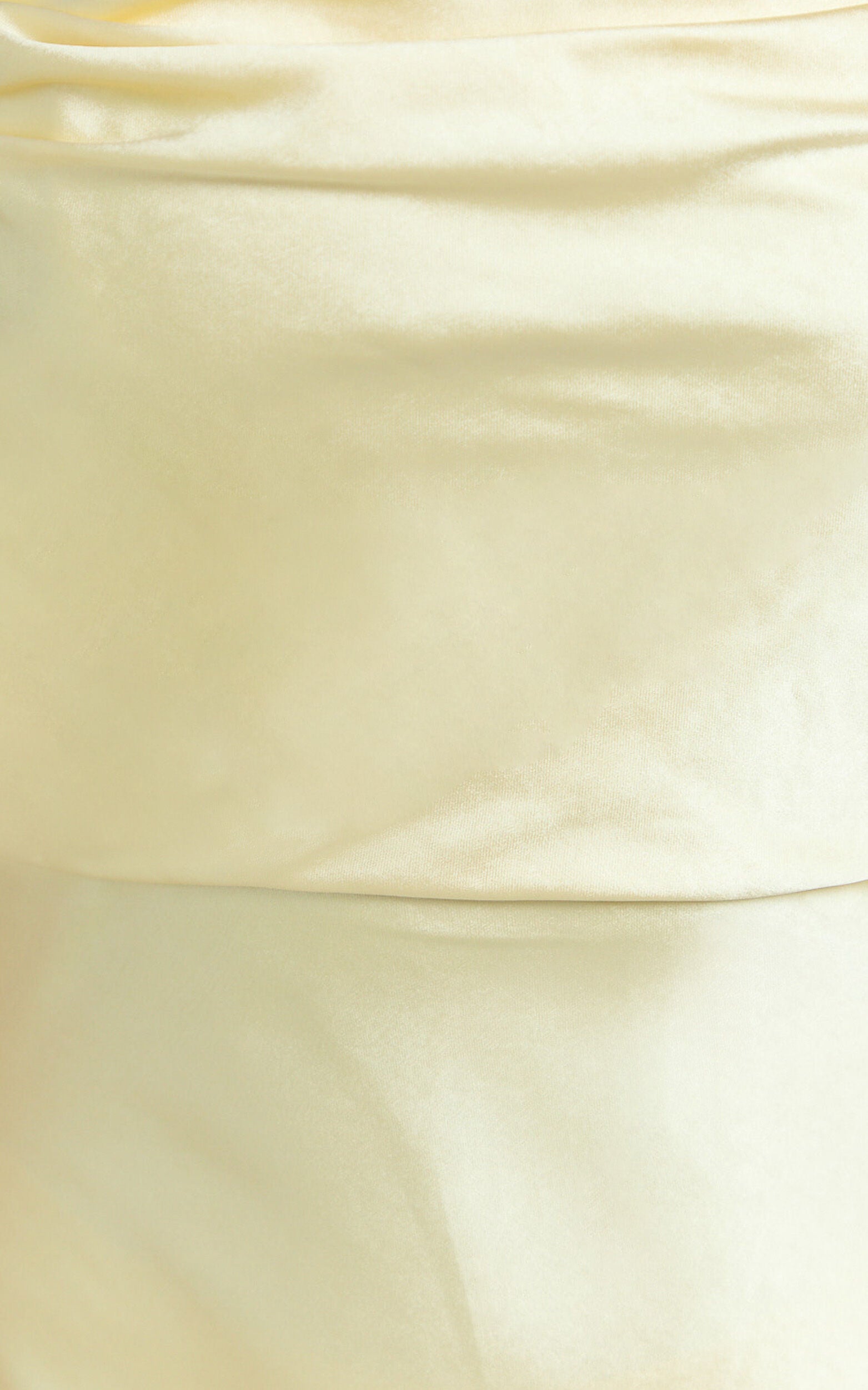 Hanna Maxi Dress - Satin Cowl Neck Low Back Dress in Lemon
