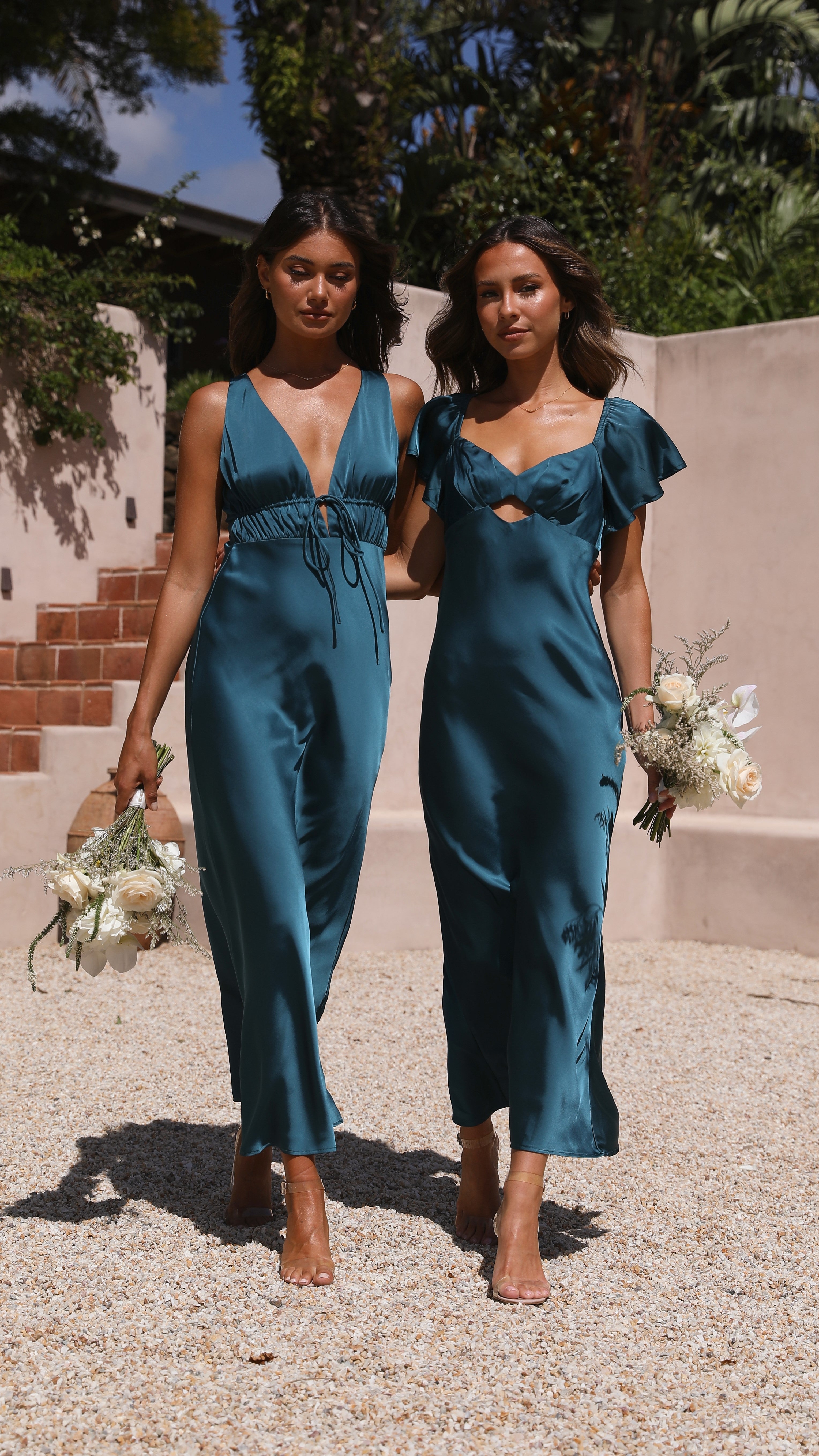 Carmen Midi Dress - Teal