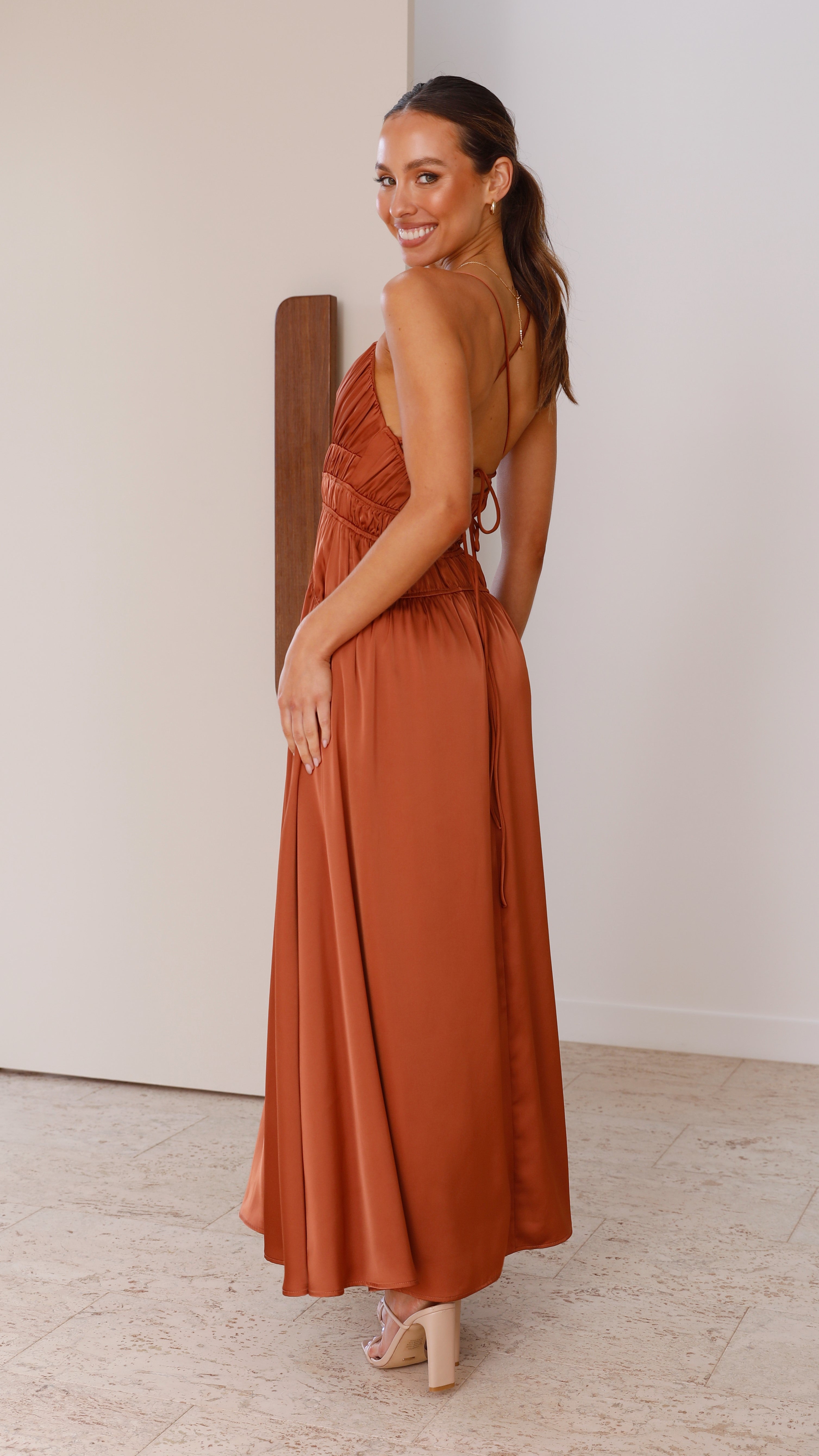 Elle Maxi Dress - Copper