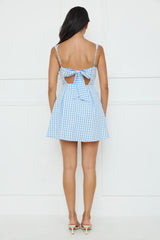 Grape Escape Mini Dress Blue