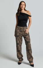 Lioness - Carmela Jeans in LEOPARD