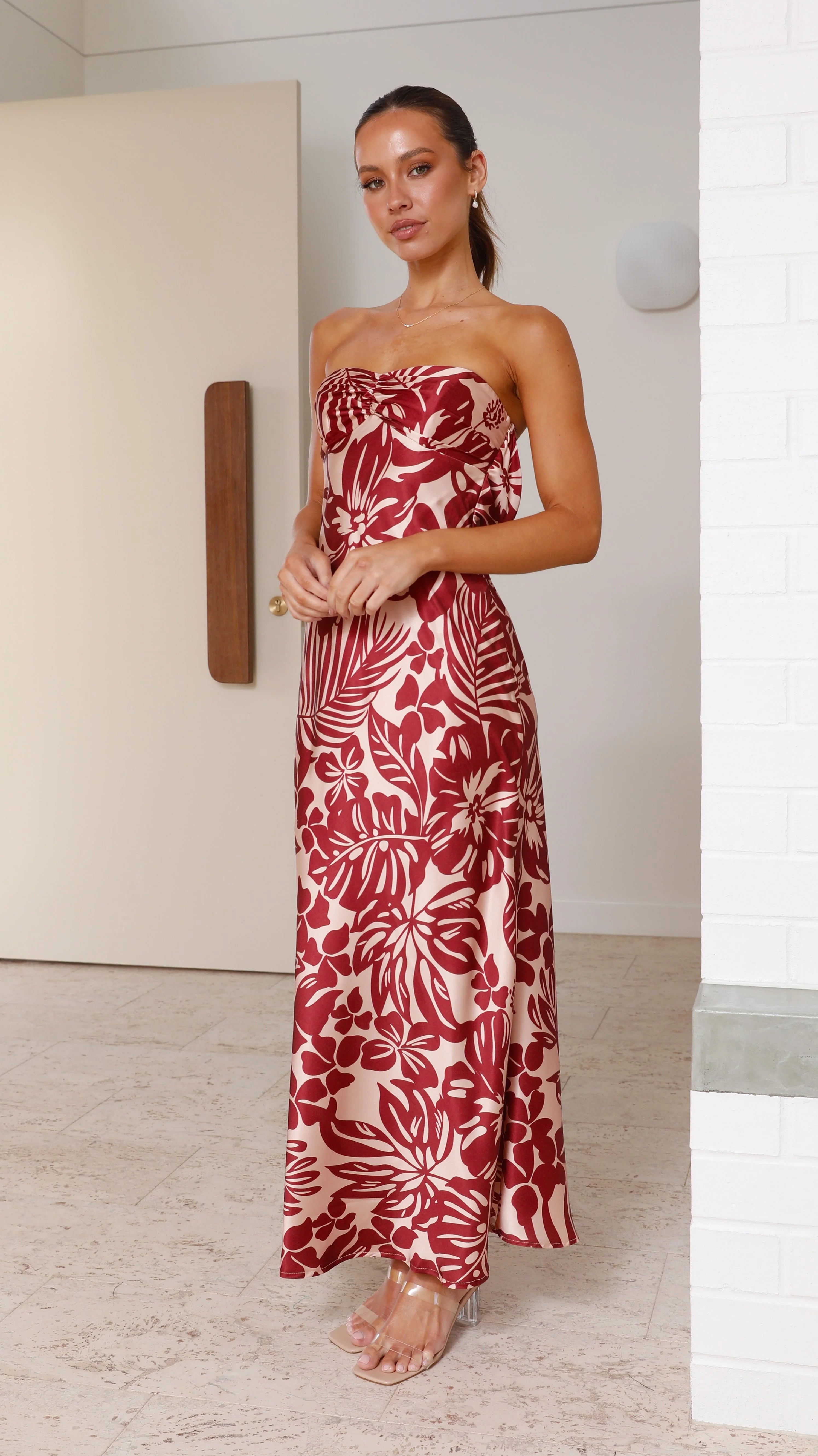 Kahoni Maxi Dress - Flame Floral