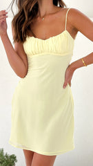 Margie Mini Dress - Yellow