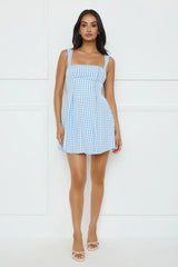 Grape Escape Mini Dress Blue