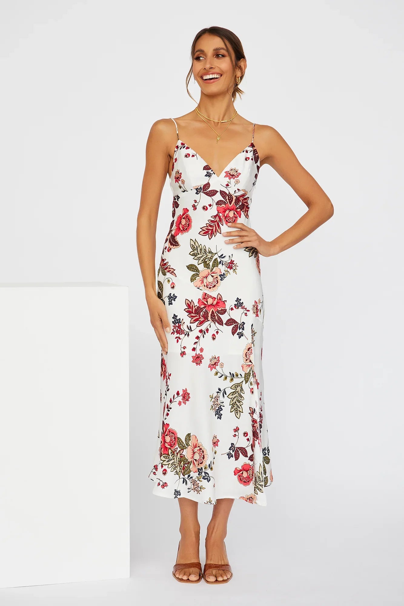 No Yesterday Maxi Dress White