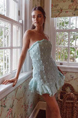 Cece Embellished Bandeau Dress Sage