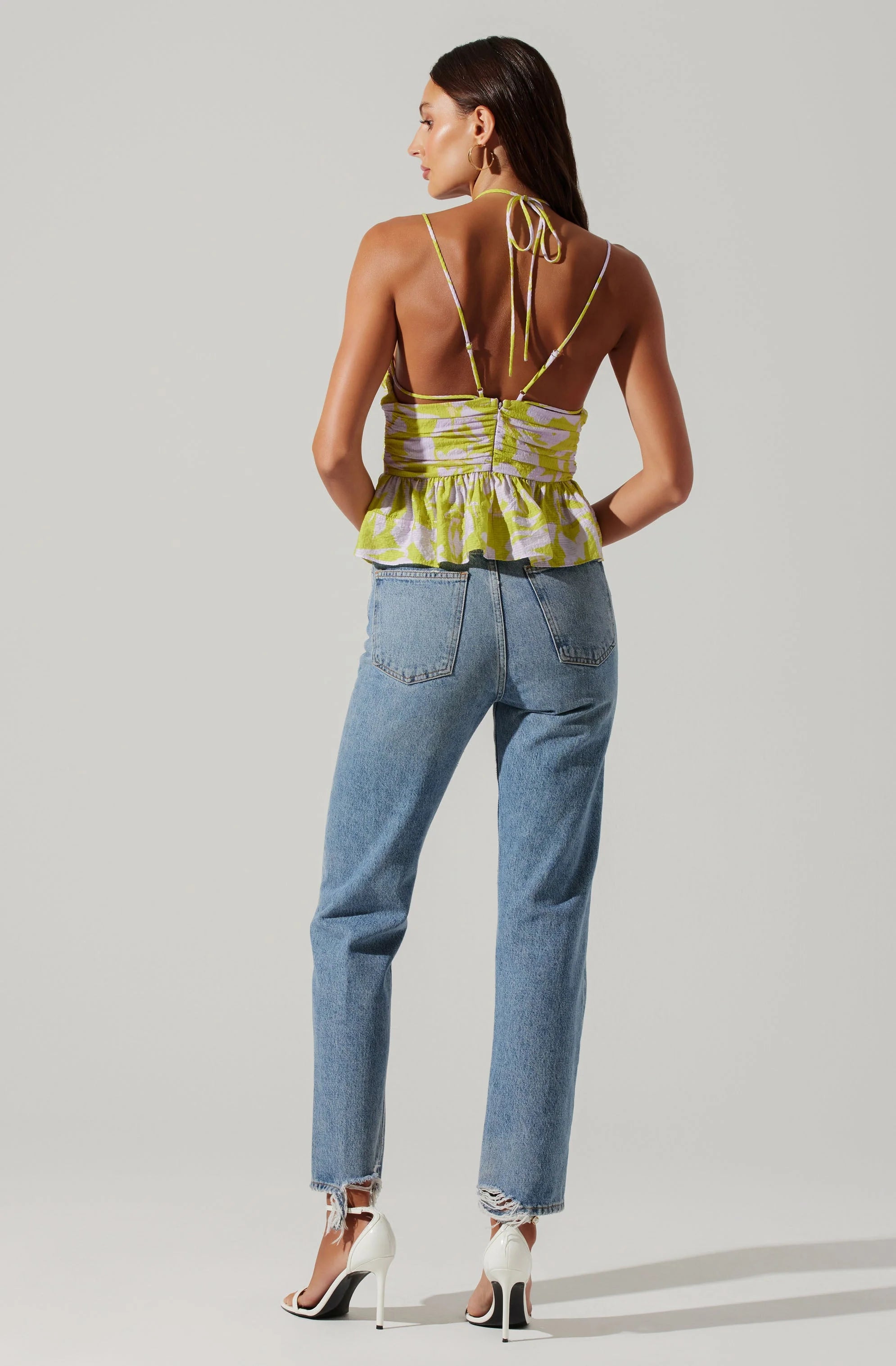 Minka Floral Peplum Top