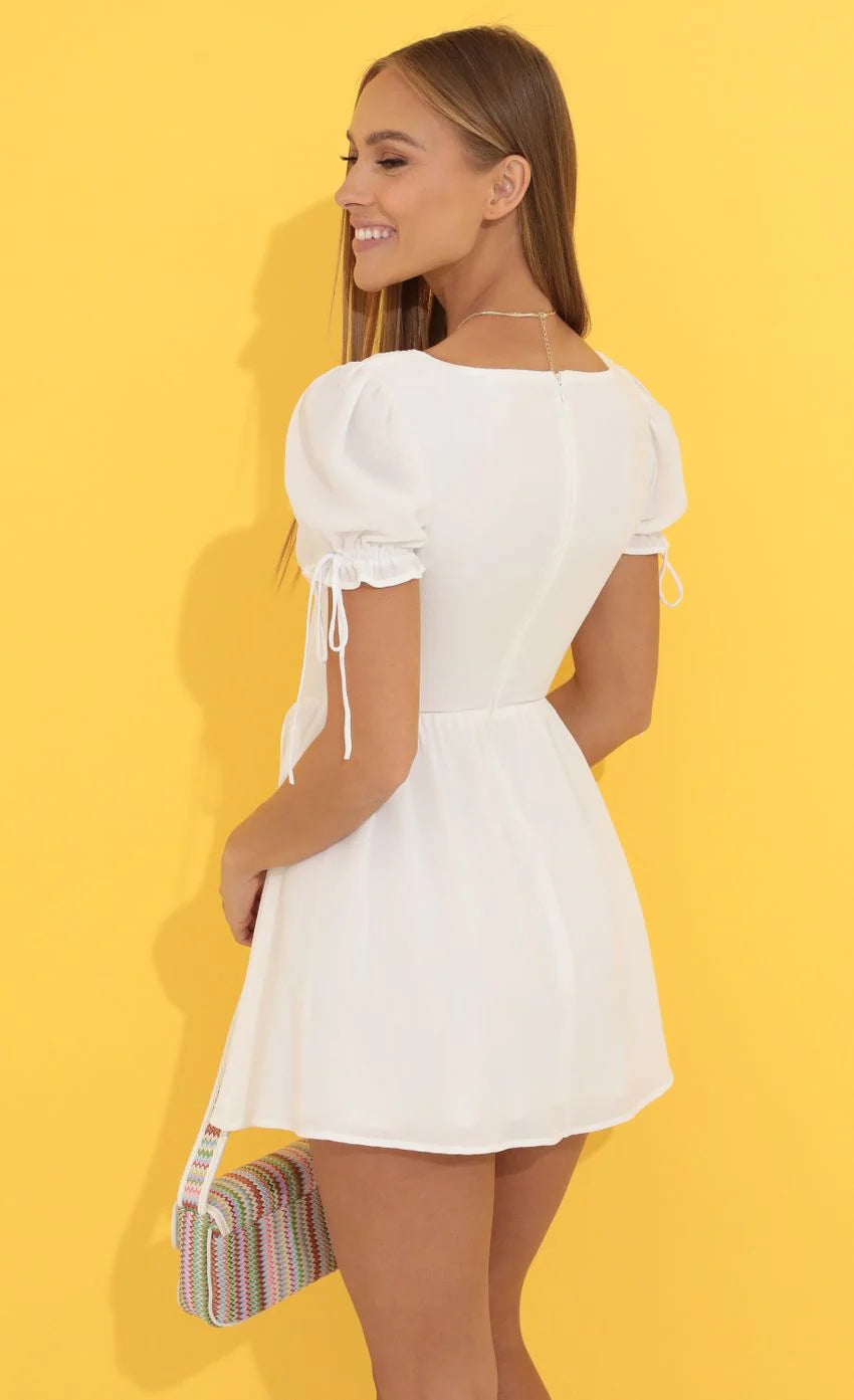 Corset Dress in White
