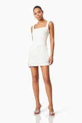 Buttercup Party Dress in White
