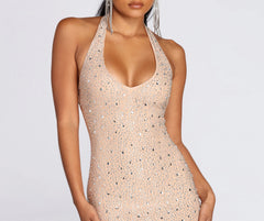 Kim Rise And Slay Halter Mini Dress
