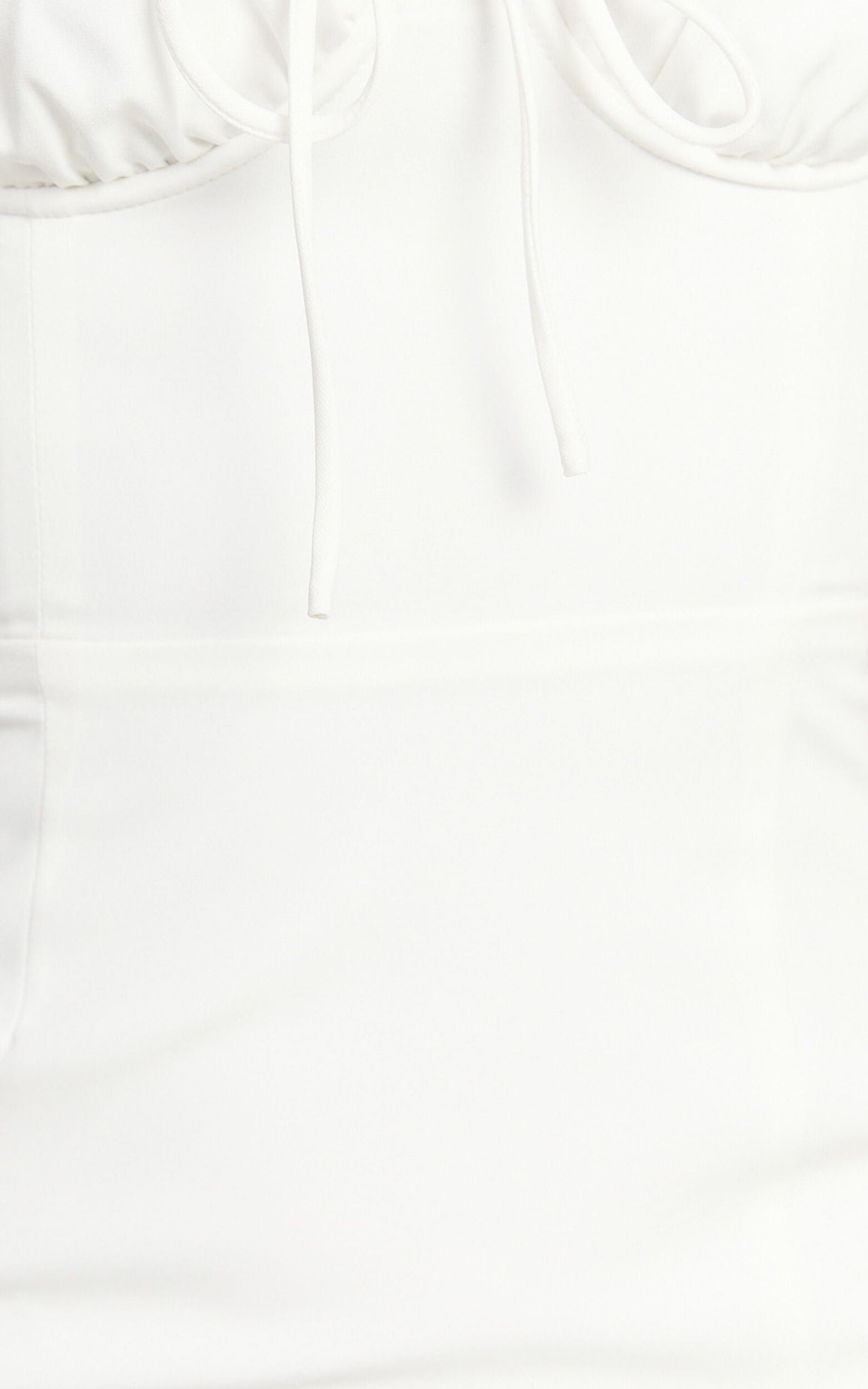 Xander Maxi Dress - Corset Panel Front Dress in Off White