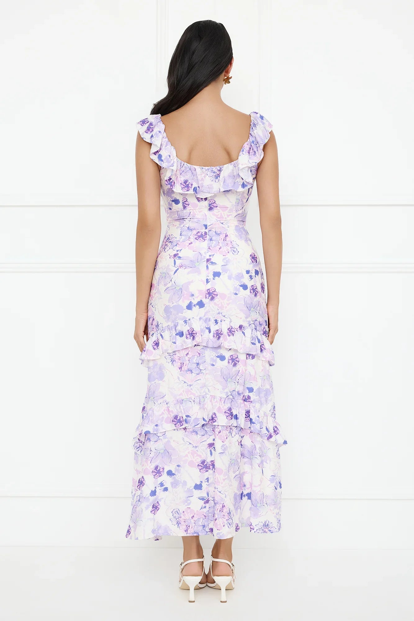 Midnight Magnolia Maxi Dress Purple