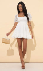 Baby Doll Dress in White