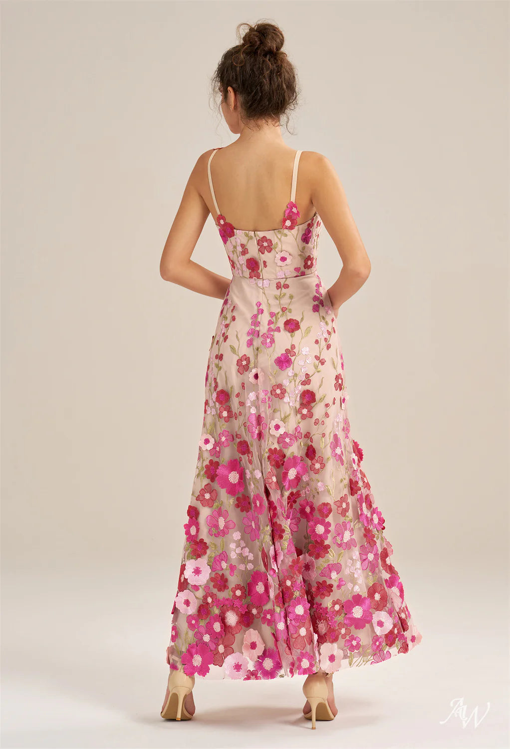 Alison A-line Tulle V-Neck Dresses