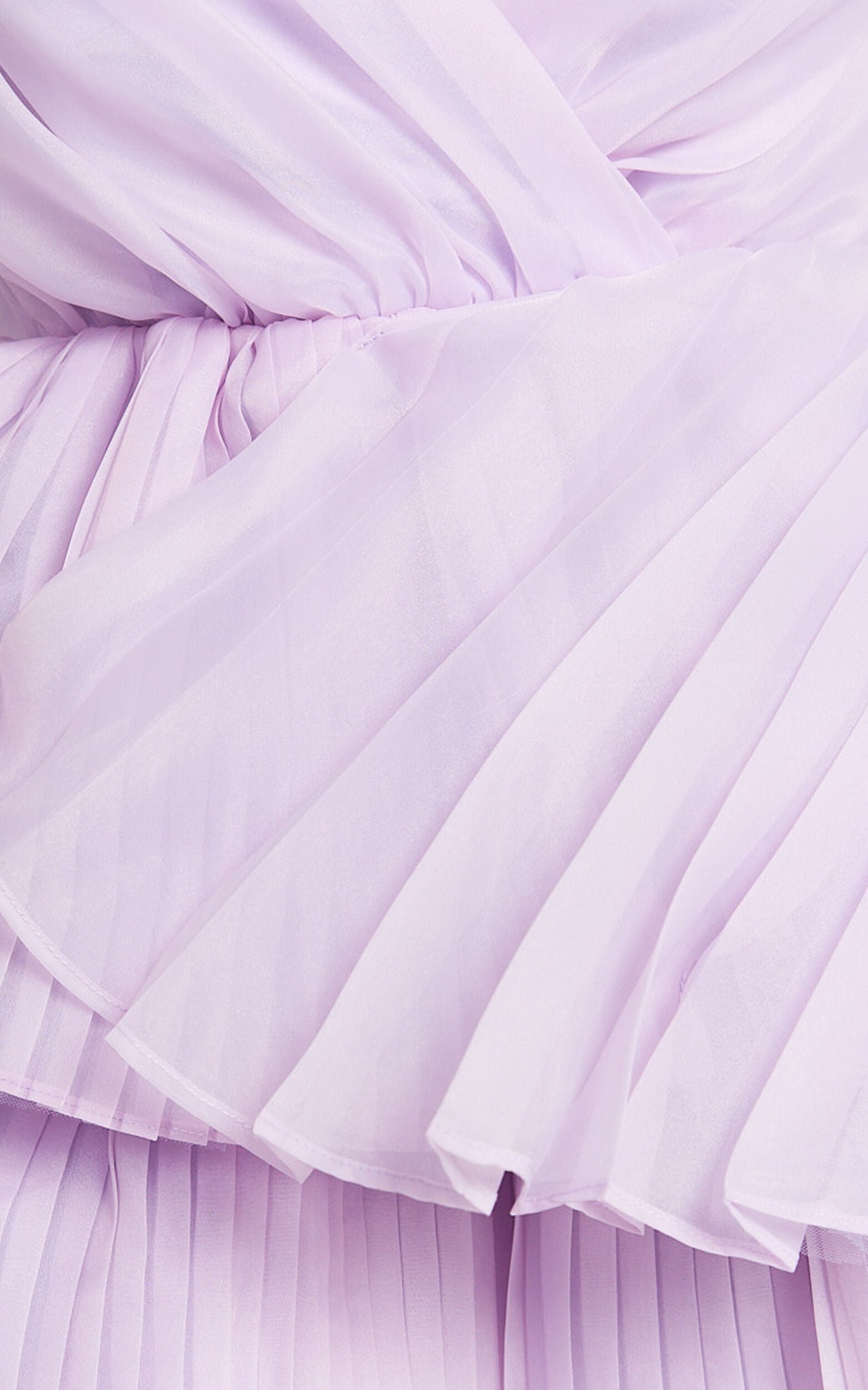 Amalie The Label - Mae Pleated Mini Dress in Lilac
