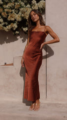 Keira Maxi Dress - Rust