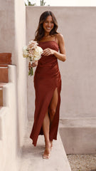 Julia Maxi Dress - Rust