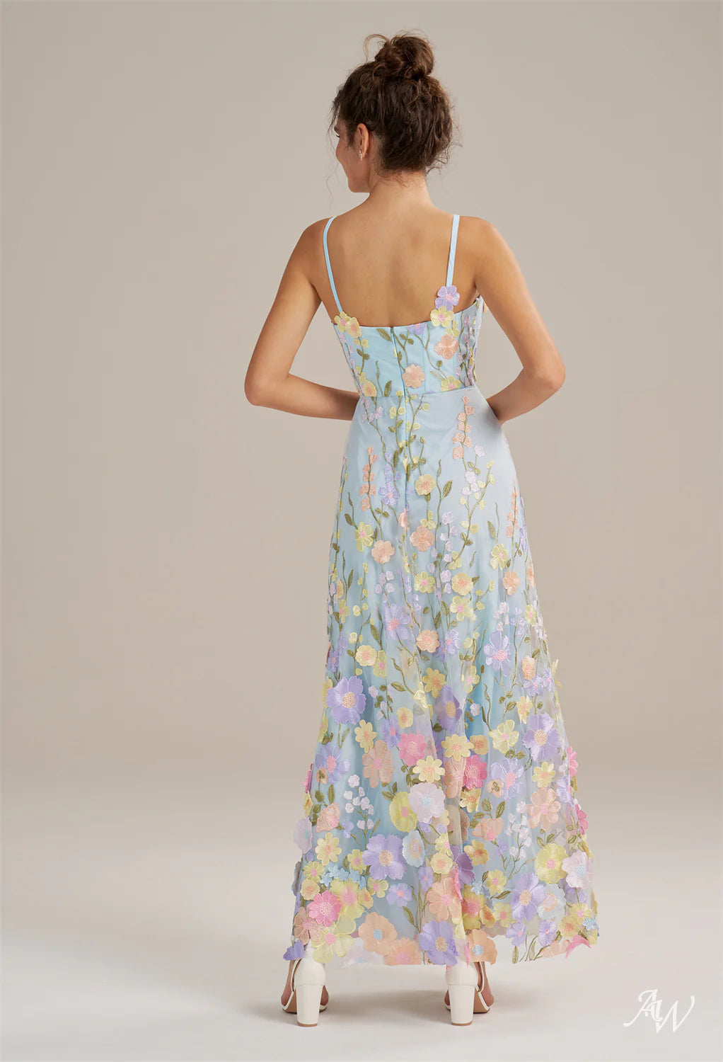 Alison A-line Tulle V-Neck Dresses