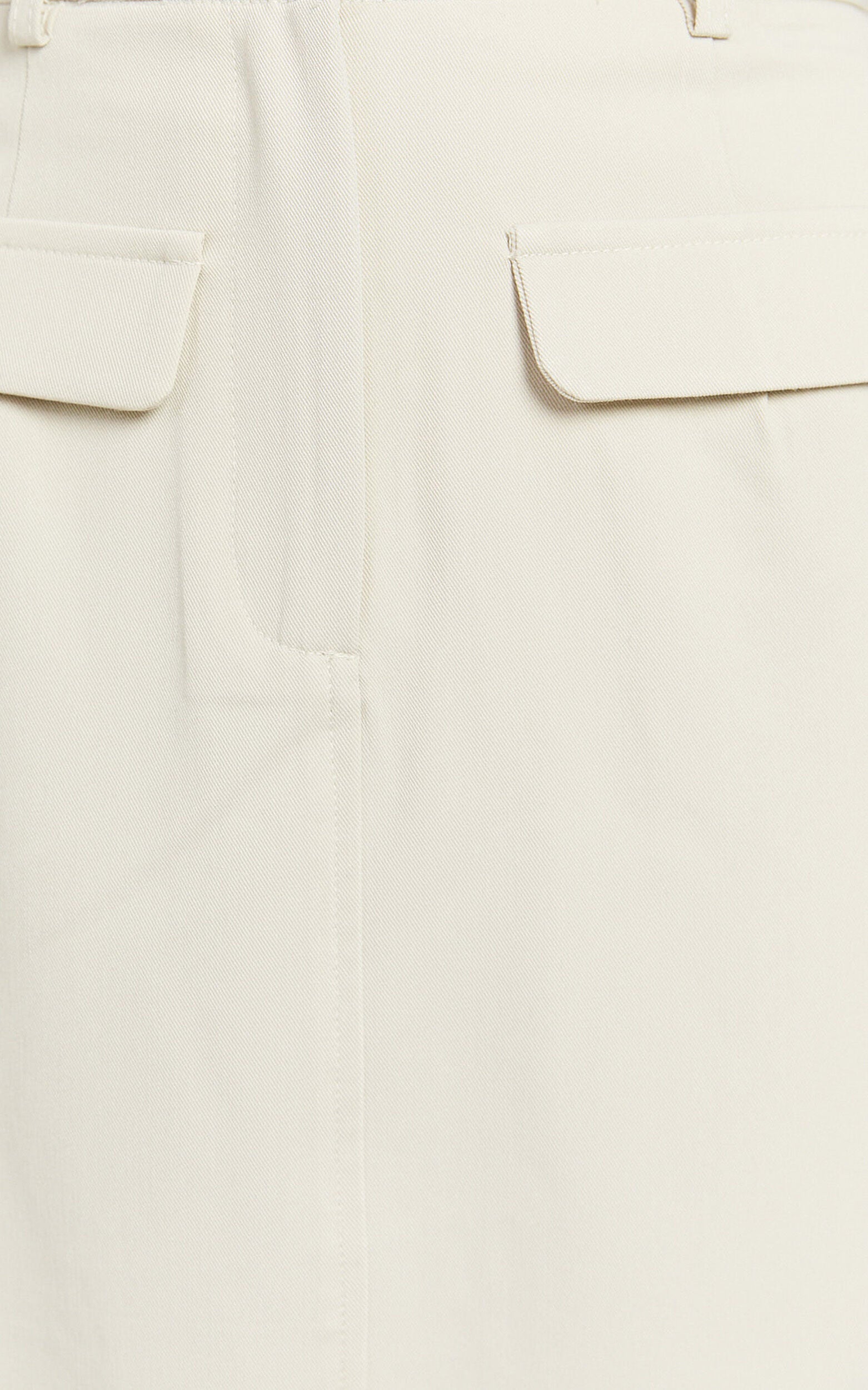 Brylee Midi Skirt - High Waisted Front Split Skirt in Stone