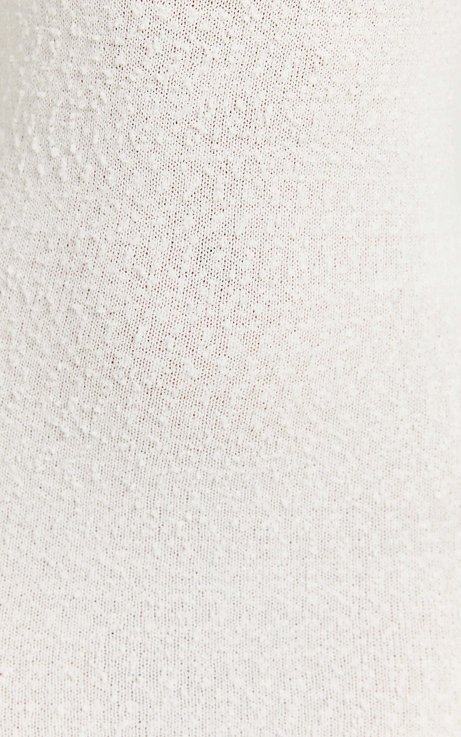 Beatrice Maxi Dress - High Neck Bodycon Knit Dress in White