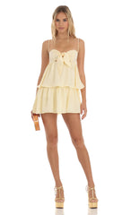 Sunset Happy Hour Ruffled Skater Dress