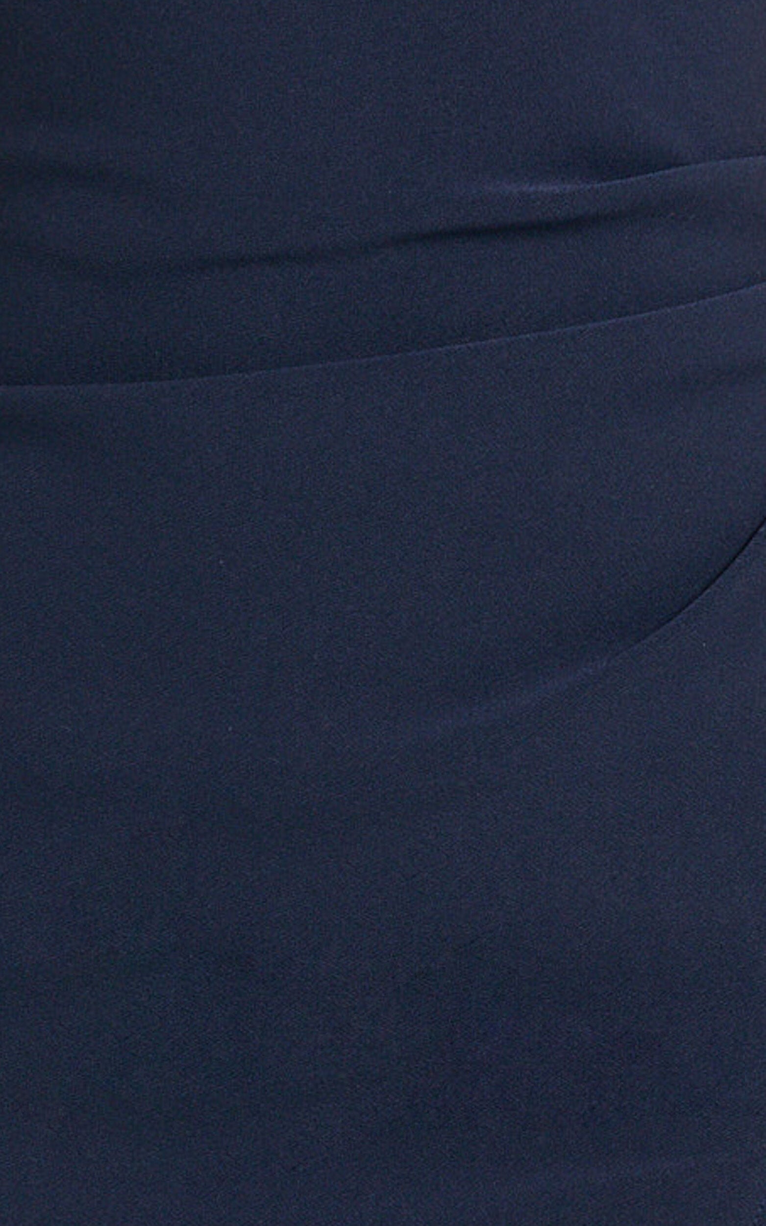 Thelma Maxi Dress - Square Neck Bodycon Dress in Navy