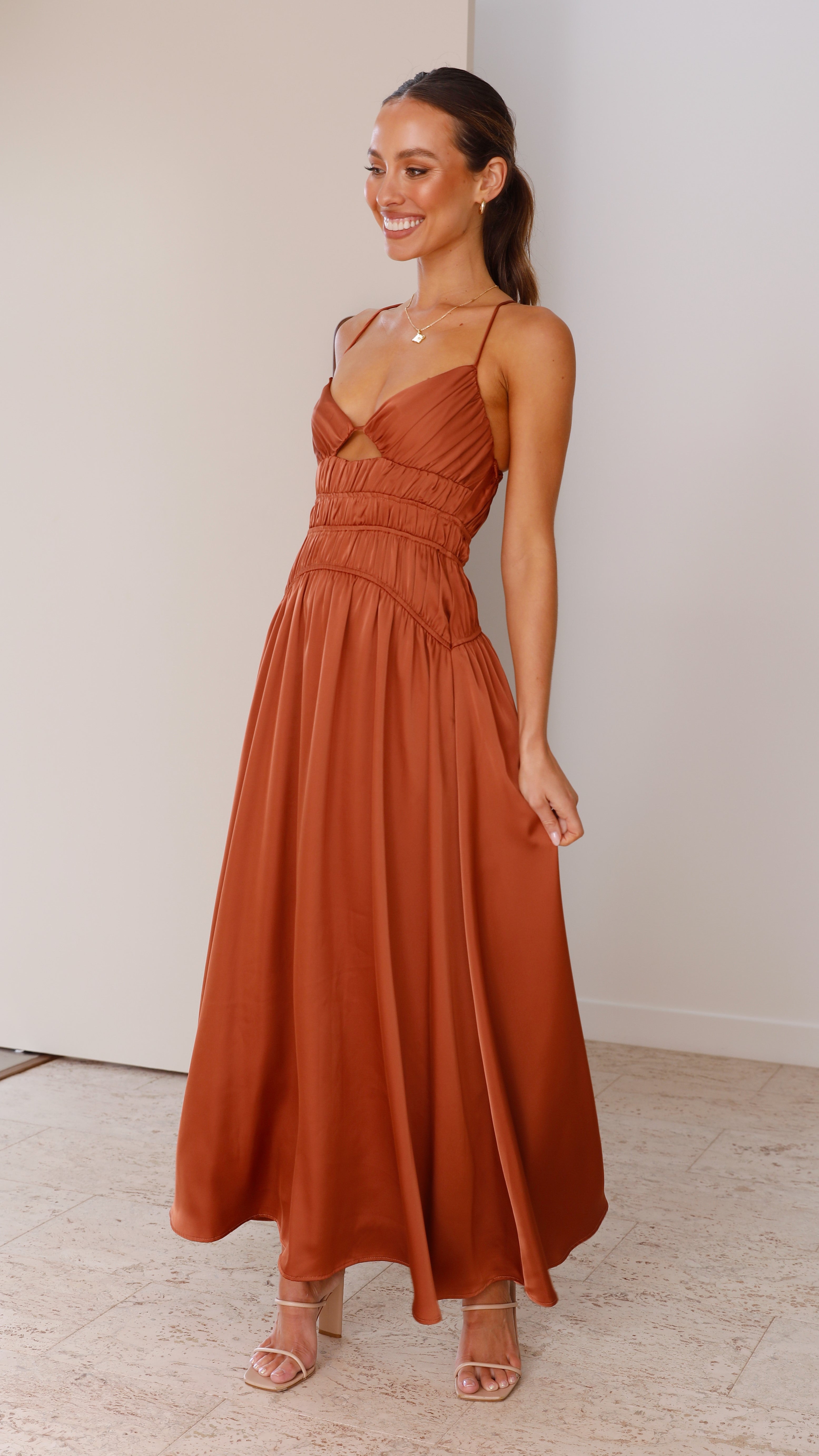 Elle Maxi Dress - Copper