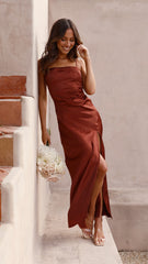 Julia Maxi Dress - Rust