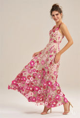Alison A-line Tulle V-Neck Dresses