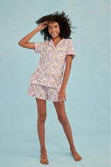 Roller Rabbit x LoveShackFancy Preppy Patchwork Women's Polo Pajama
