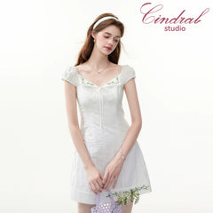 So Fab Ruffled And Smocked Mini Dress